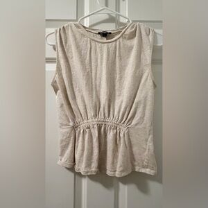 Express Cream Sleeveless Tank Top